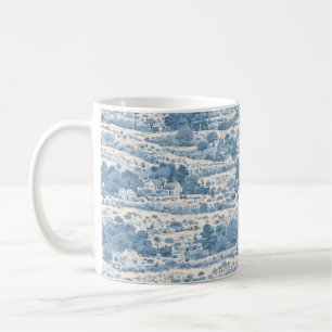 Caneca De Café Campo azul francês