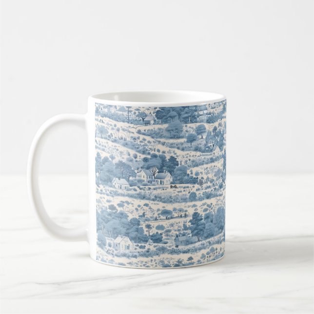 Caneca De Café Campo azul francês (Esquerda)