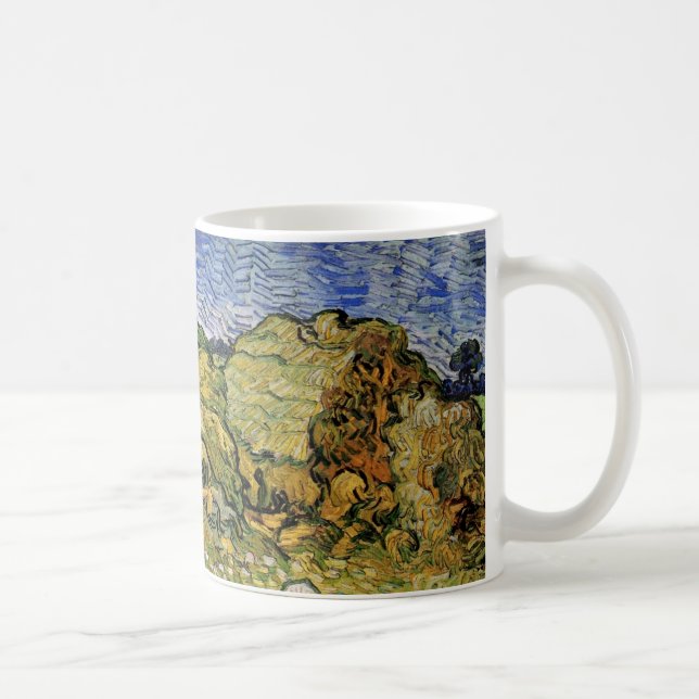 Caneca De Café Campo com Montes de Trigo por Vincent van Gogh (Direita)