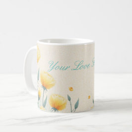 Caneca De Café Campo de amor sem fim