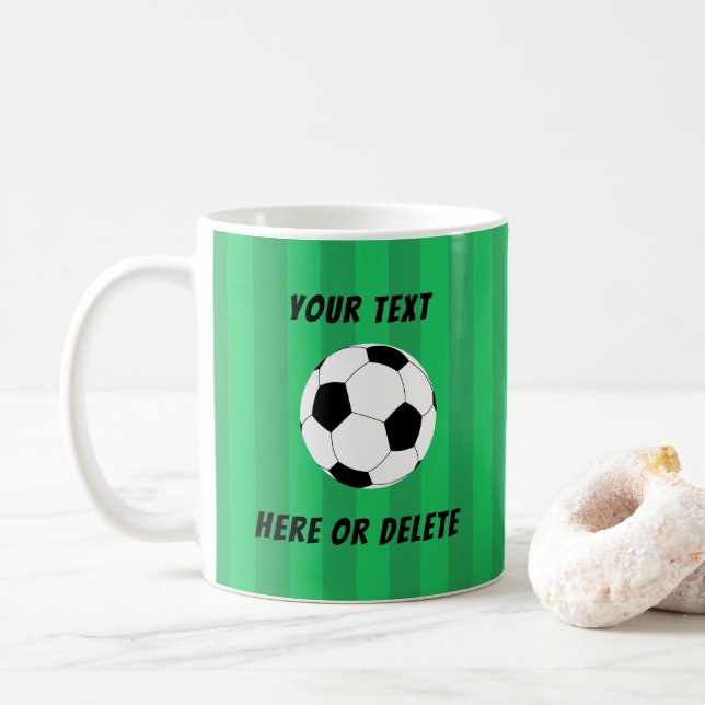 Caneca De Café Campo de bola de futebol (Com Donut)