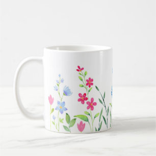 Caneca De Café Campo de flores silvestres mistas