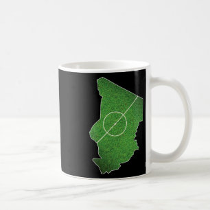 Caneca De Café Campo de Futebol de Chad