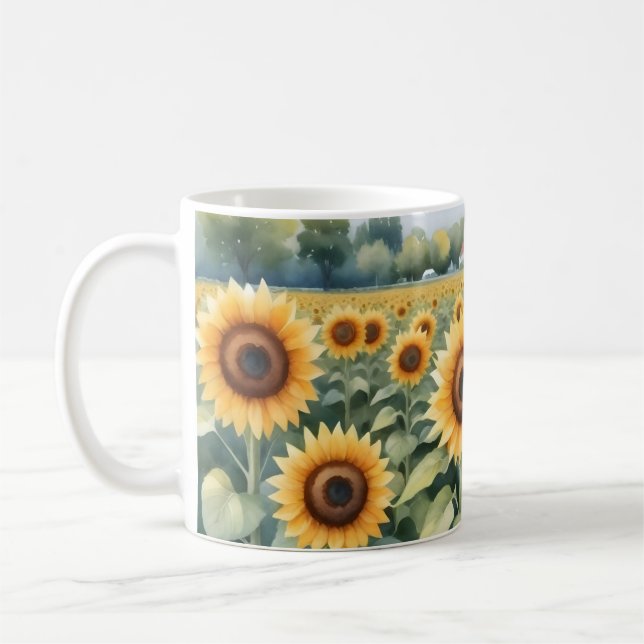Caneca De Café Campo de girassóis (Esquerda)