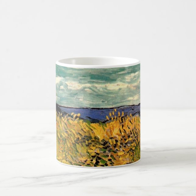 Caneca De Café Campo de Trigo com Centáureas de Vincent van Gogh (Centro)