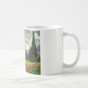 Caneca De Café Campo de trigo com ciprestes, Vincent Van Gogh