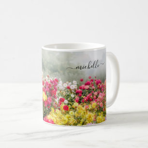 Caneca De Café Campo Flor Dahlia