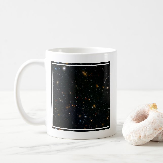 Caneca De Café Campo paralelo do Galaxy Cluster Abell 370. (Com Donut)