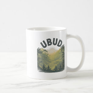 Caneca De Café Campos de Arroz Ubud Li Selva Meditação Yoga