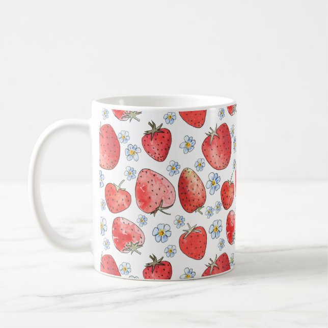 Caneca De Café Campos de Morango: Febre de Verão (Esquerda)