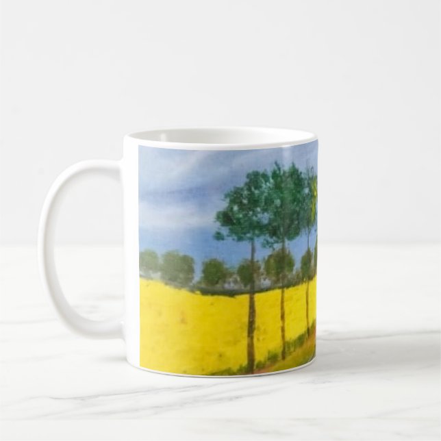 Caneca De Café Campos Dourados e Caminho (Esquerda)