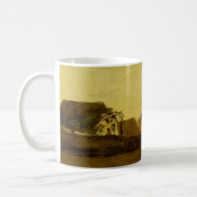 Caneca De Café Campos em Loosduinen Haia por Vincent van Gogh (Esquerda)