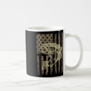 Caneca De Café Camuflagem Bandeira Dos EUA Boca Grande B Camisa D