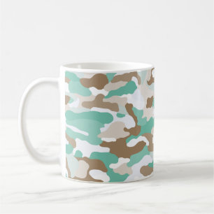 Caneca De Café Camuflagem Costeira
