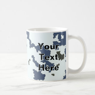 Caneca De Café Camuflagem de Inverno