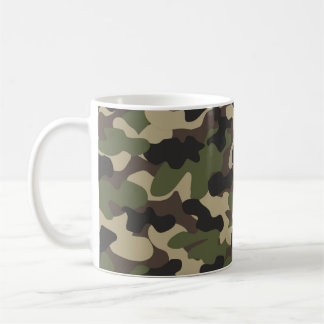 Caneca De Café Camuflagem de Mata