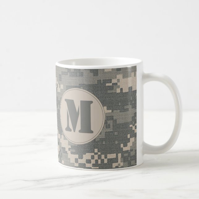Caneca De Café Camuflagem digital de Camo ARMY ACU - Caneta de ca (Direita)