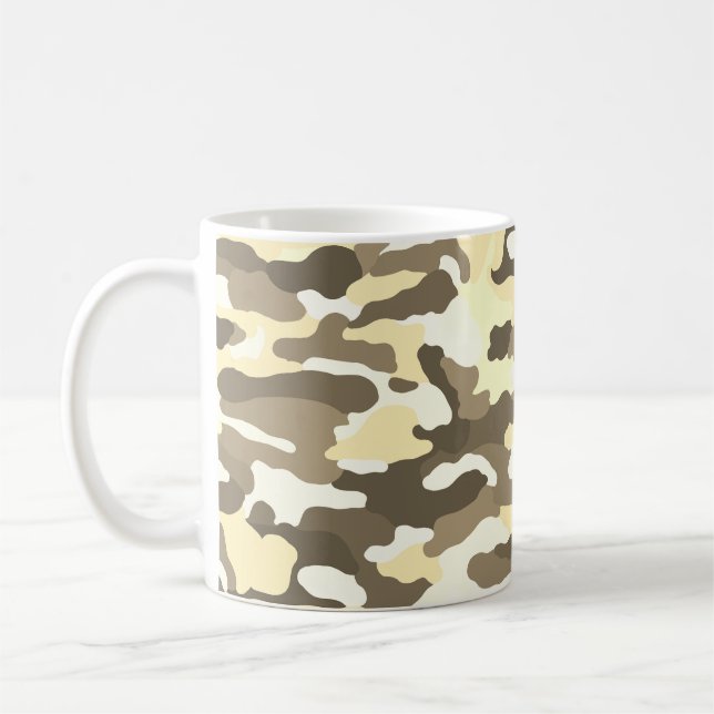 Caneca De Café Camuflagem do Deserto (Esquerda)