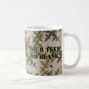 Caneca De Café Camuflagem Fractal - Verão