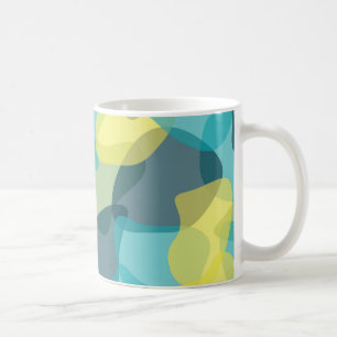 Caneca De Café Camuflagem, geométrico moderno, legal, na moda,