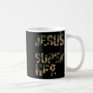 Caneca De Café Camuflagem Jesus É Meu Super-Herói Meninos Camufla