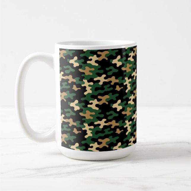 Caneca De Café Camuflagem Verde (Esquerda)
