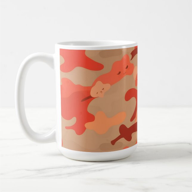 Caneca De Café Camuflagem vermelha (Esquerda)