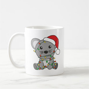 Caneca De Café Camundongos de Natal de Rato