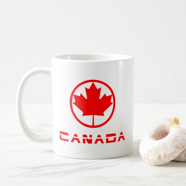 Caneca De Café Canadá (Com Donut)