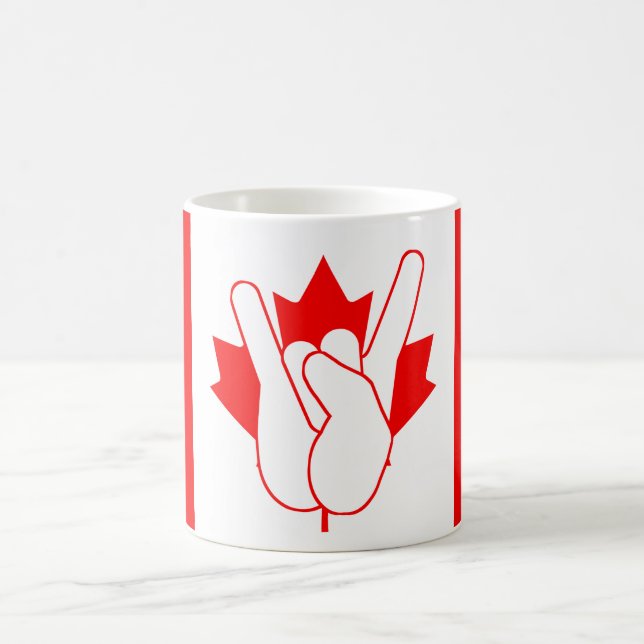 Caneca De Café Canadá balança o copo de café (Centro)