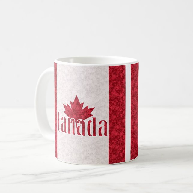 Caneca De Café Canadá, chá de bandeira (Frente Esquerda)