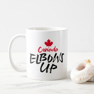 Caneca De Café CANADÁ Cotovelo para cima o bordo vermelho não est