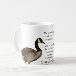 Caneca De Café Canadá GooseMary Oliver White Coffee Mug