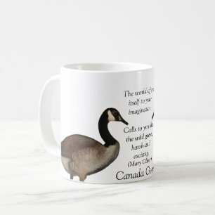 Caneca De Café Canadá GooseMary Oliver White Coffee Mug