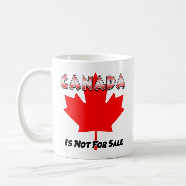 Caneca De Café Canadá Não É Para Venda De Mug (Esquerda)