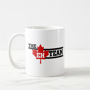 Caneca De Café Canadá O Time do EH Mapeia Folha Feliz Dia do Can