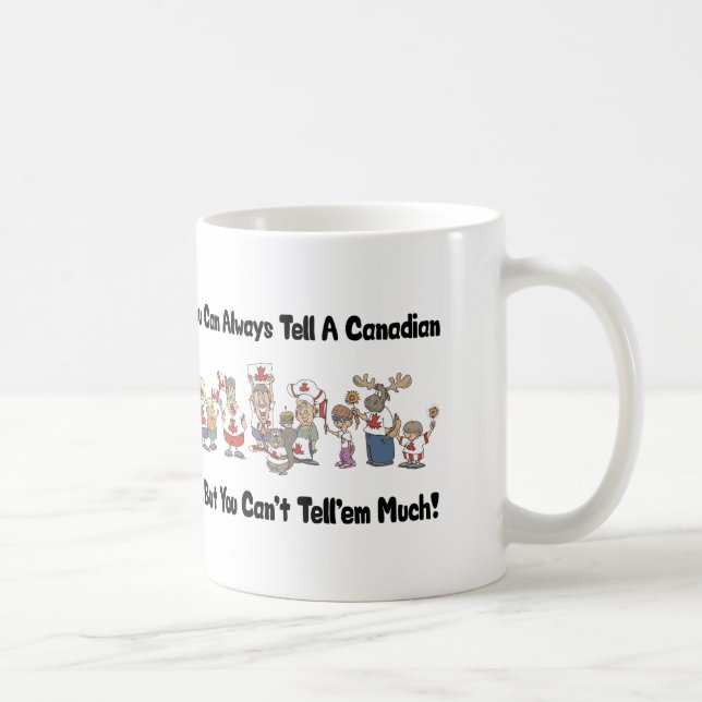 Caneca De Café Canadense engraçado (Direita)