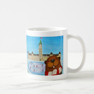 Caneca De Café Canadiano Beaver Mug Engraçado Canadiano Gift Mug