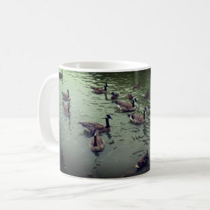 Caneca De Café Canadiano Gês e Mallard Ducks Mug