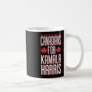 Caneca De Café Canadianos Para Kamala Harris Pro America Election