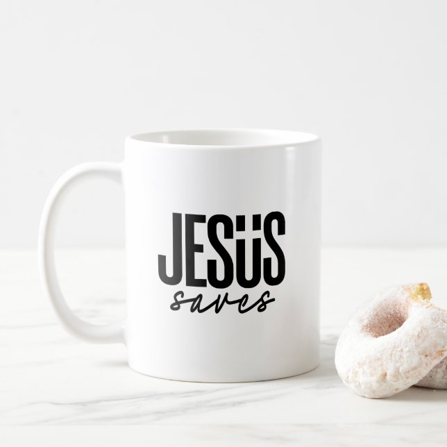 CANECA DE CAFÉ CANAECA JESUS SALVA (Com Donut)