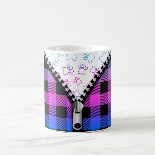 Caneca De Café Canais de Cães de Xadrez Buffalo (Centro)