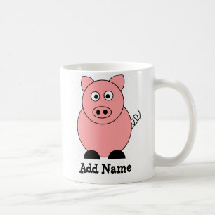 Caneca De Café Canalização Personalizada Pig