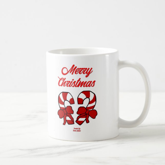 Caneca De Café Canas de Natal Coffee Mug (Direita)
