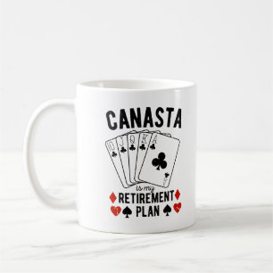 Caneca De Café Canasta é meu plano de aposentadoria