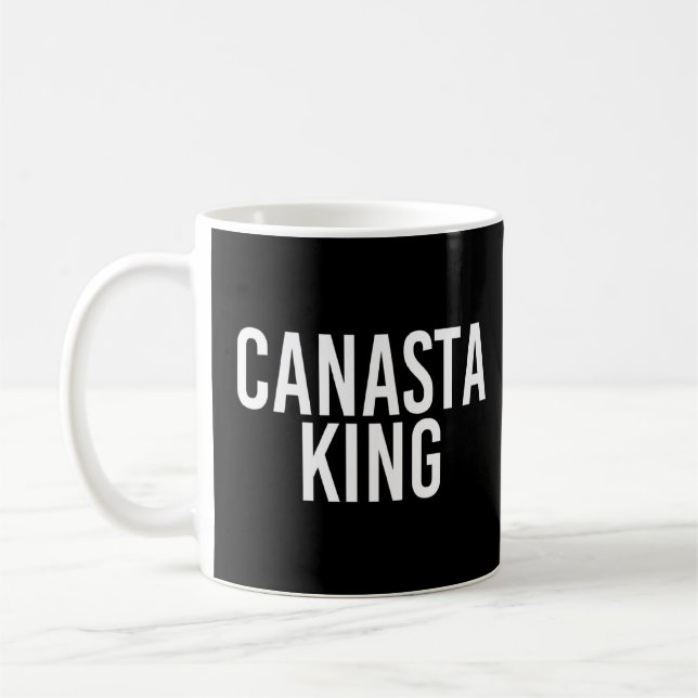 Caneca De Café Canasta King Funny Canasta Card Games Ideia (Esquerda)