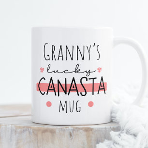 Caneca De Café Canasta Mug da avó - Personalizável