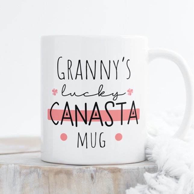Caneca De Café Canasta Mug da avó - Personalizável (Criador carregado)
