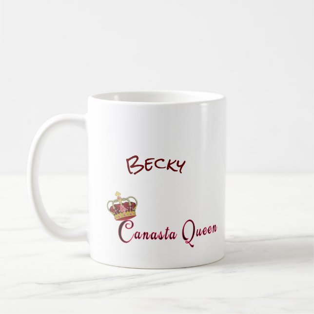 Caneca De Café Canasta Queen 3 Mug (Esquerda)