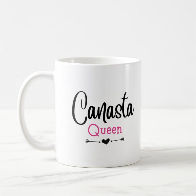 Caneca De Café Canasta Queen Gift Para Ela (Esquerda)